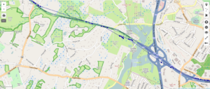 Closeup of location track on MA-2 with fairly sporadic WiFi coverage