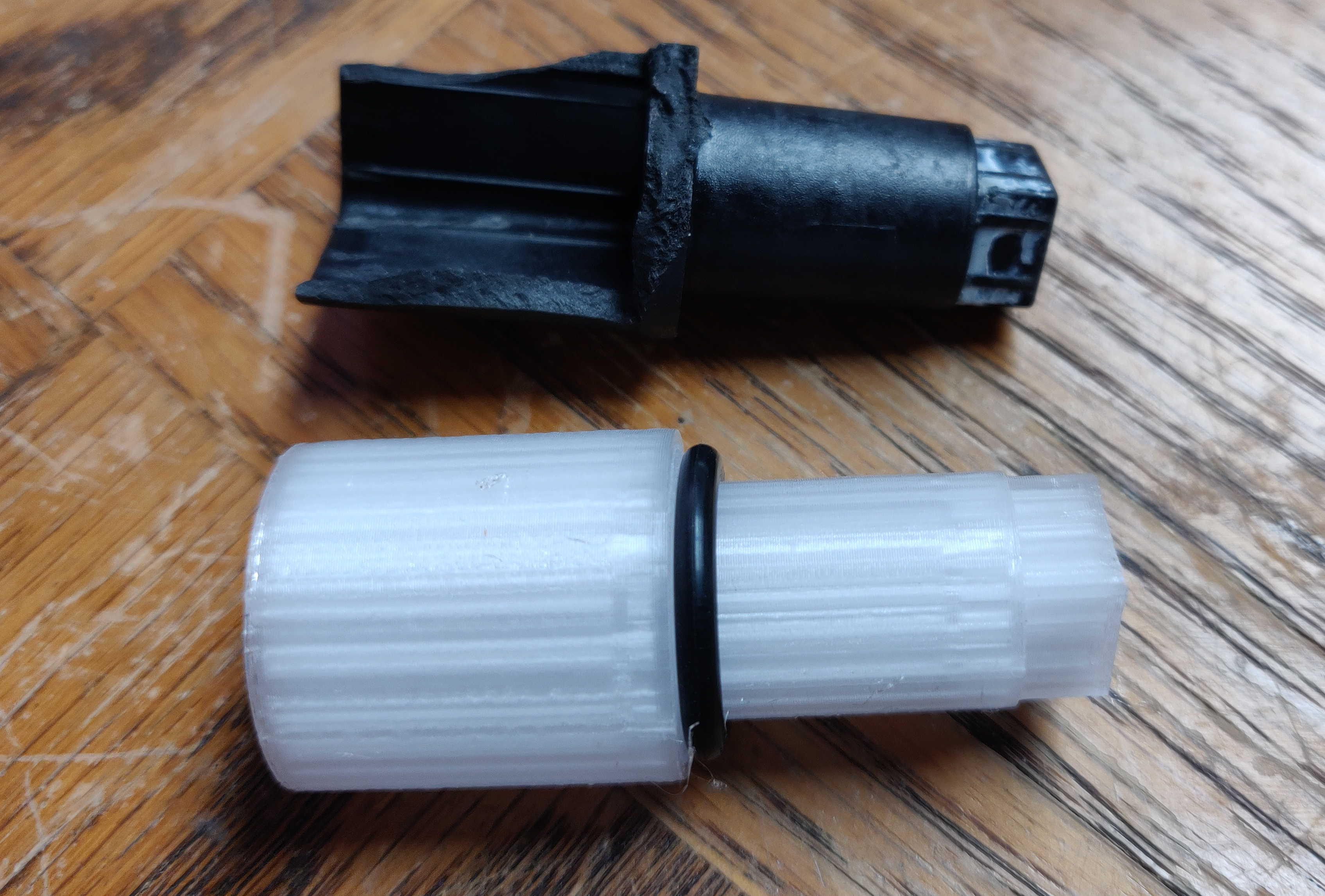 3D-Printable replacement plastic coupler bit (stem driver) for Kohler Rite-Temp(R) shower faucet handles